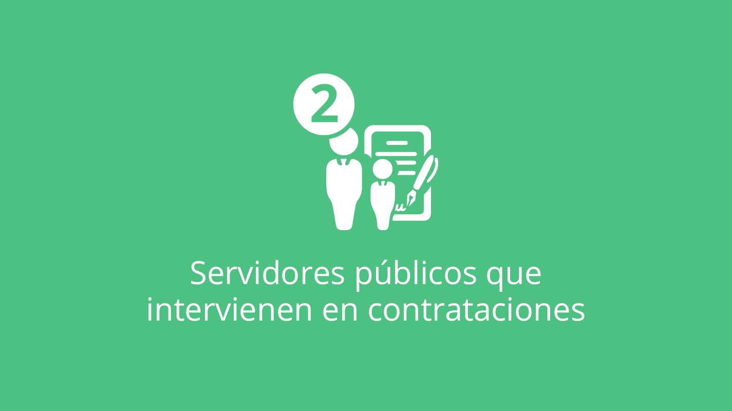 Sistema 2: servidores públicos que intervienen en procesos de contrataciones públicas